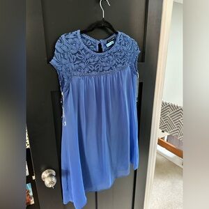 Freshly dry cleaned blue dress!